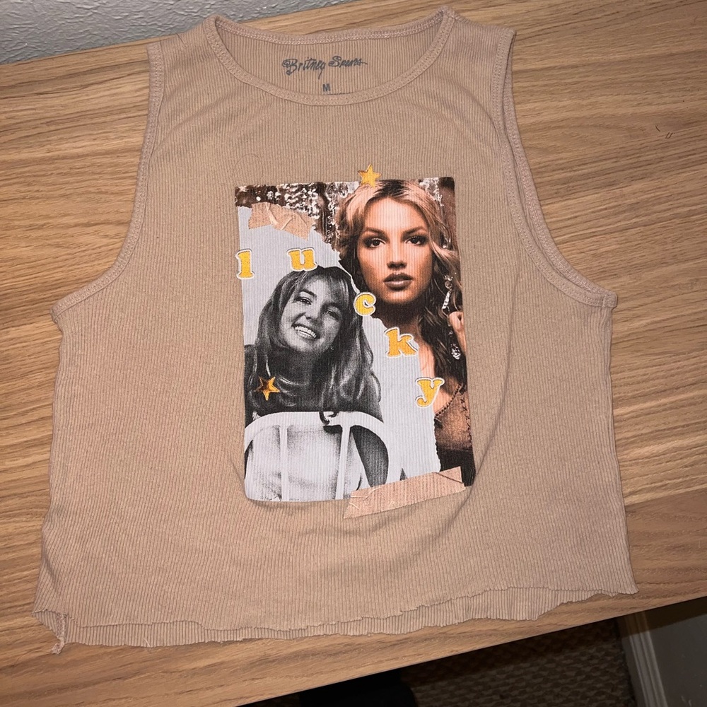 Britney Spears cropped tank top